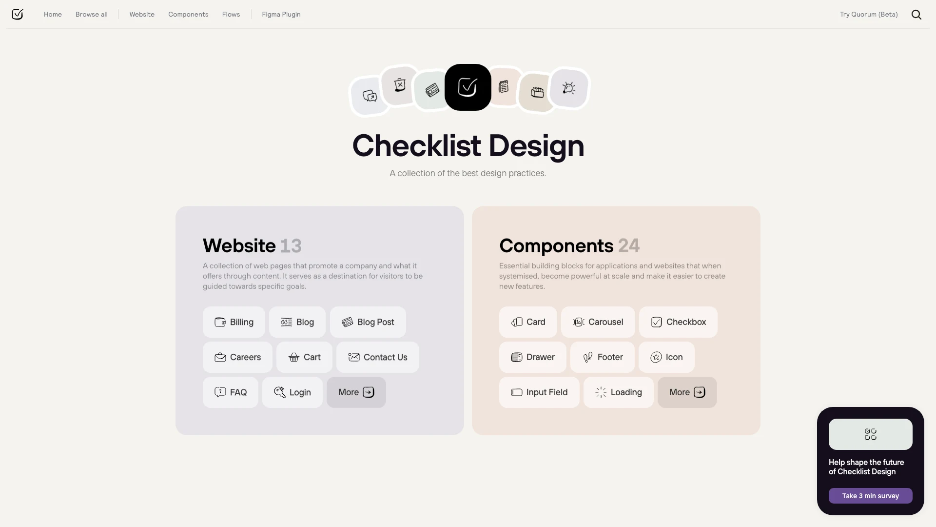 Checklist Design 截图