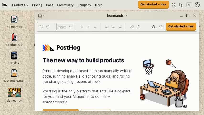PostHog 预览